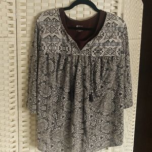 XL folk blouse